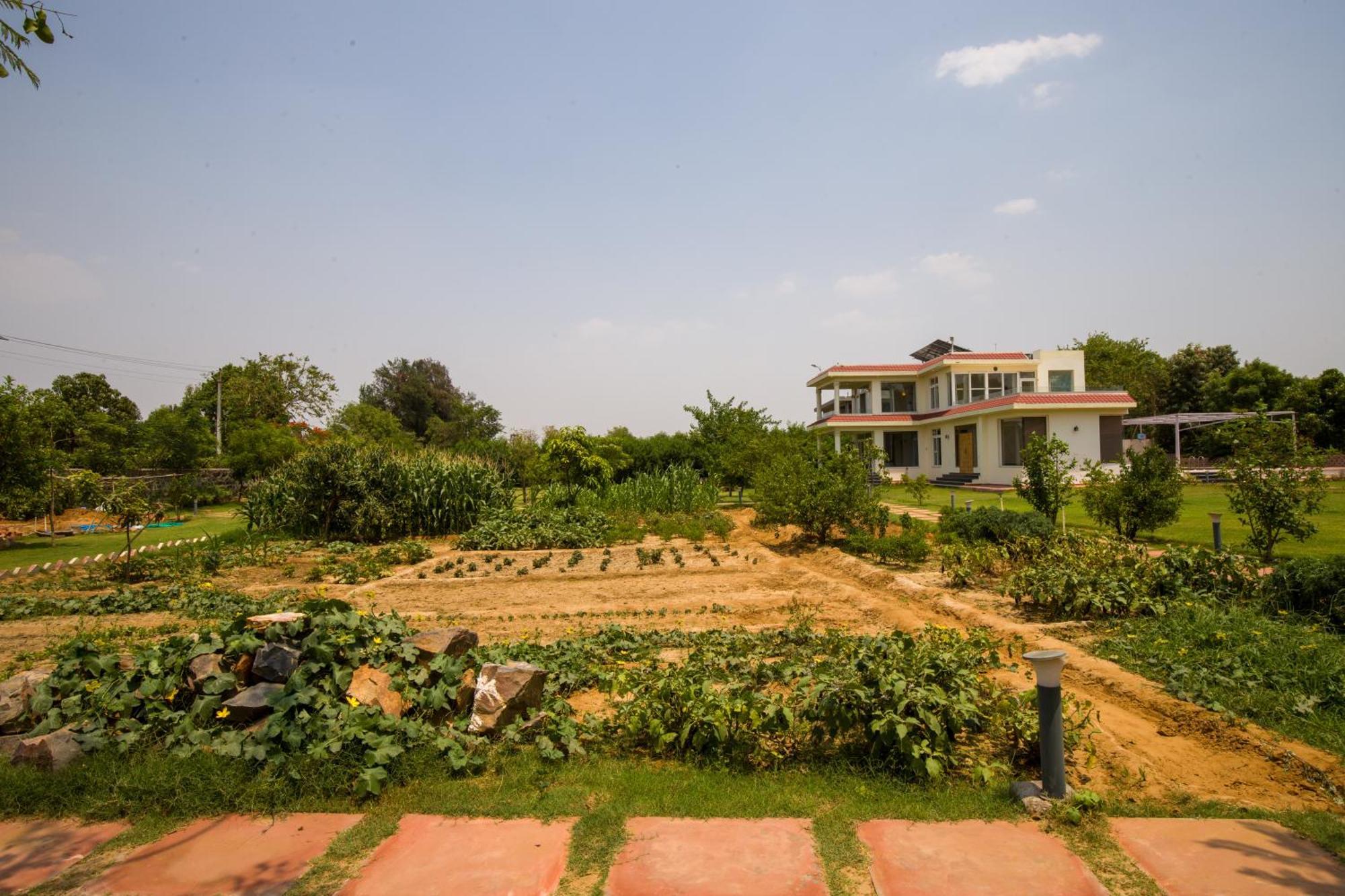 Alaya Stays Raga 2Bhk Farmstay With An Entertainment Lounge Sohna Exterior photo
