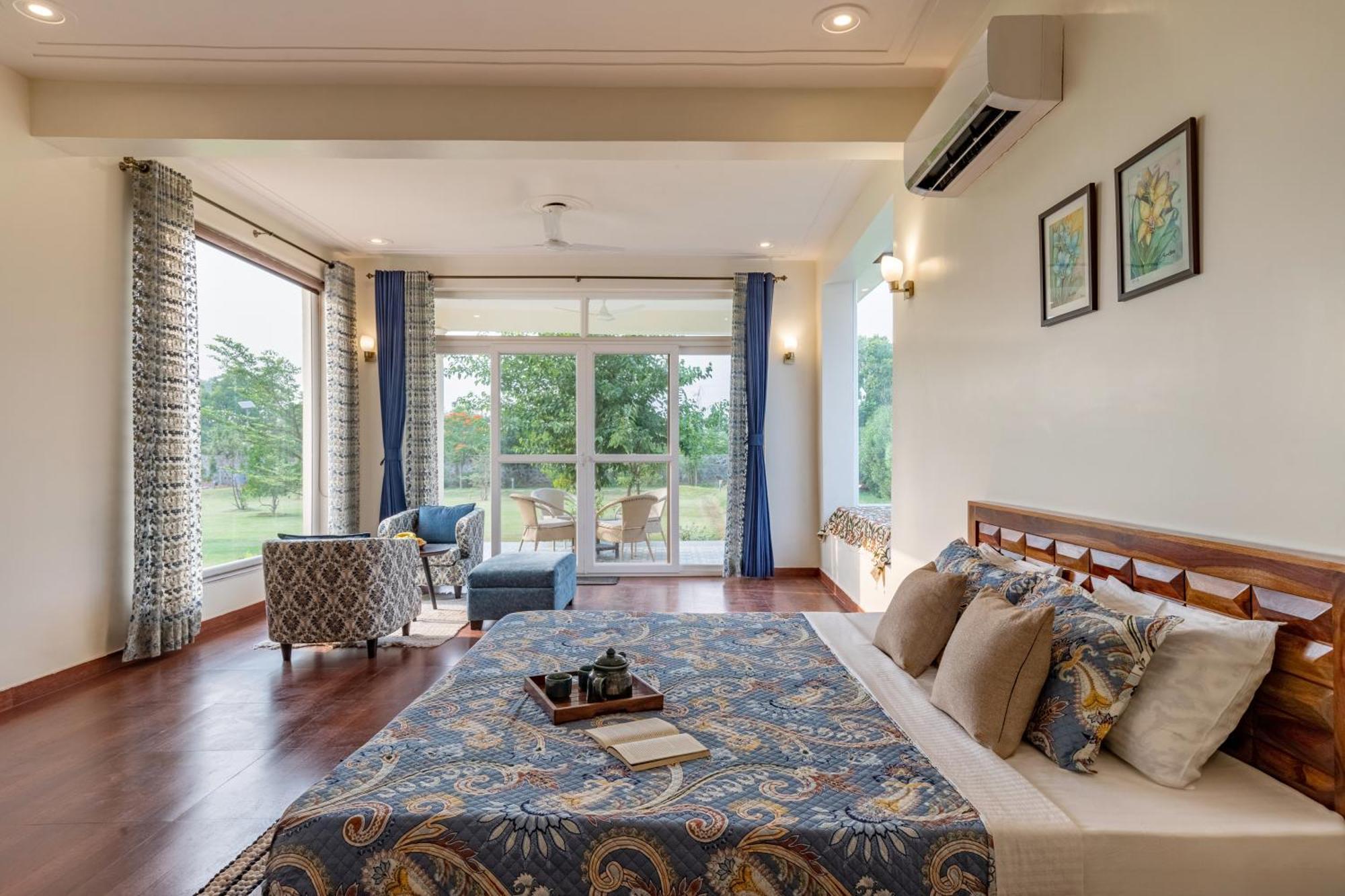 Alaya Stays Raga 2Bhk Farmstay With An Entertainment Lounge Sohna Exterior photo